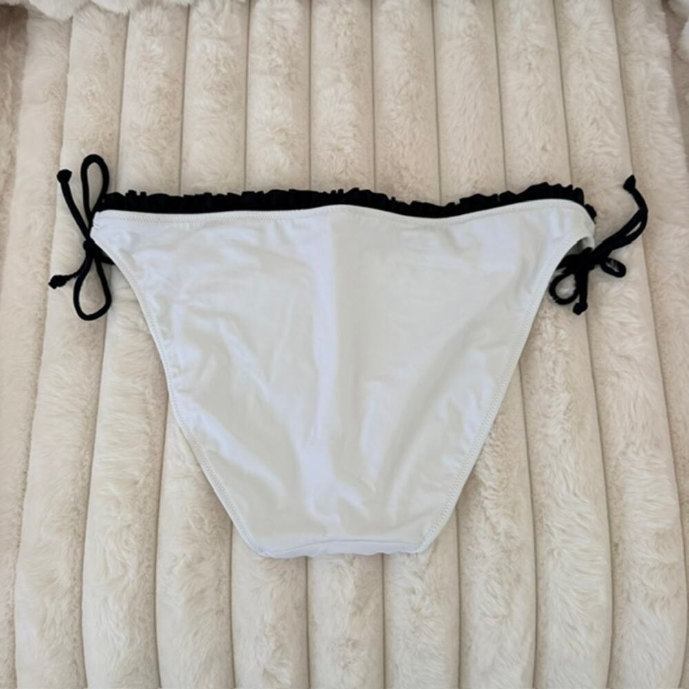Victoria's Secret Bikini Set Embellished Bows Padded 36B Bottoms Large Women - Picture 9 of 12
